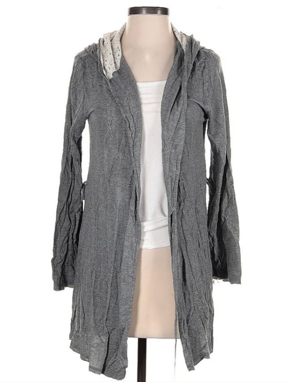 Splendid Lace Accent Cardigan Sweater Women's Size Small